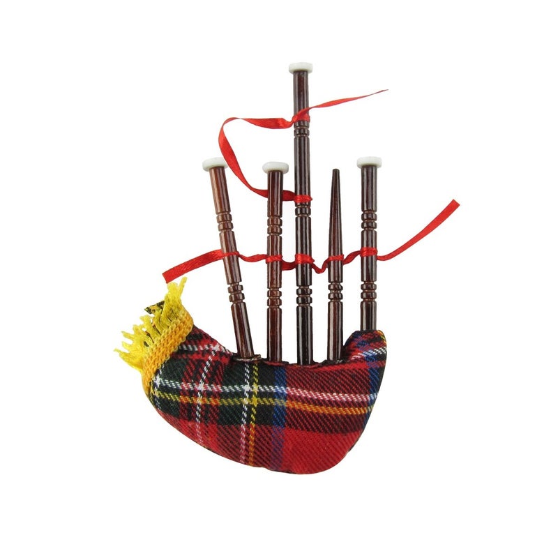 Treasure Gurus Miniature Bag Pipe Musical Instrument Realistic Ornament - Image 1